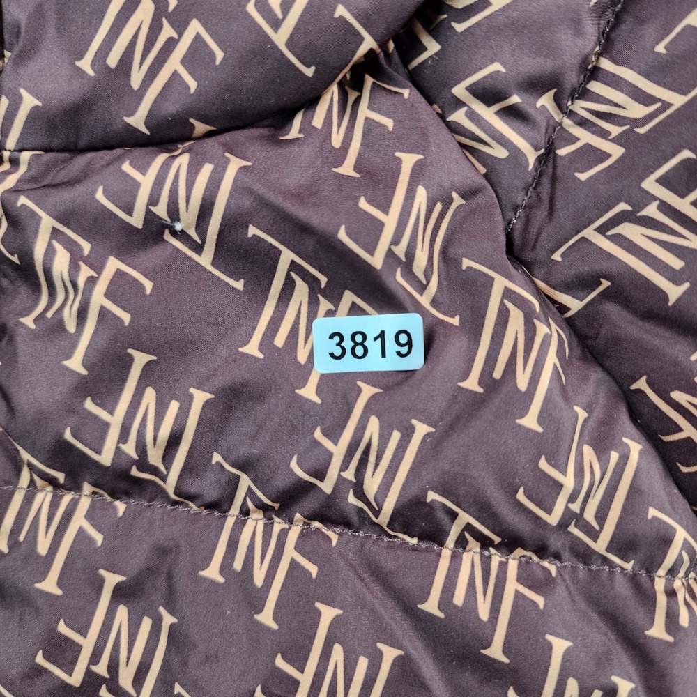 The North Face Hydrenalite Down Hoodie Womens XL Brown TNF Monogram 600 Fill - Picture 9 of 9